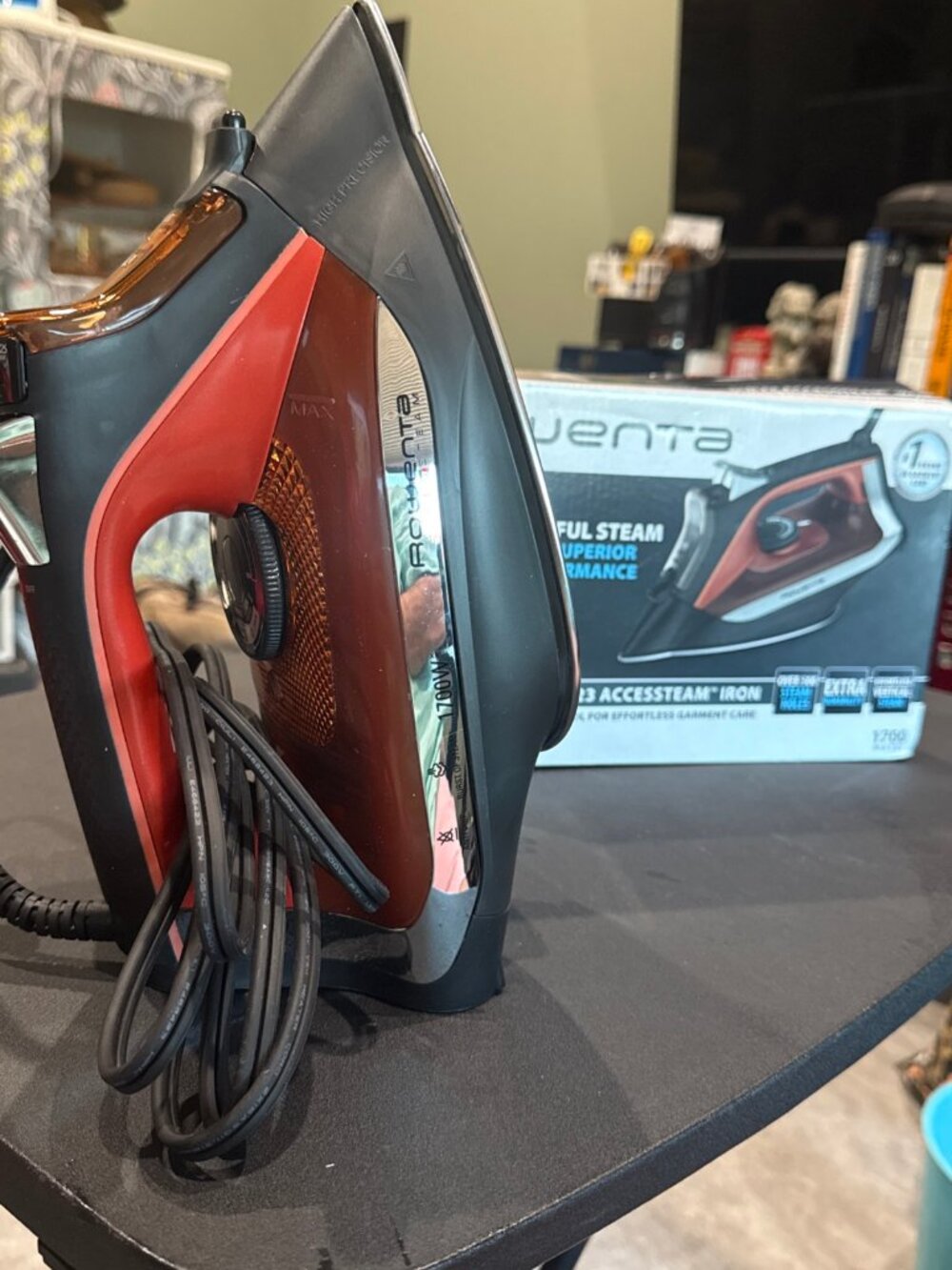 Rowenta DW23 Accessteam Steam Iron 1700 Watts Durable Soleplate Orange